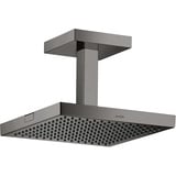 Hansgrohe Axor Starck 240x240mm, 1jet mit Deckenanschluss polished black chrome