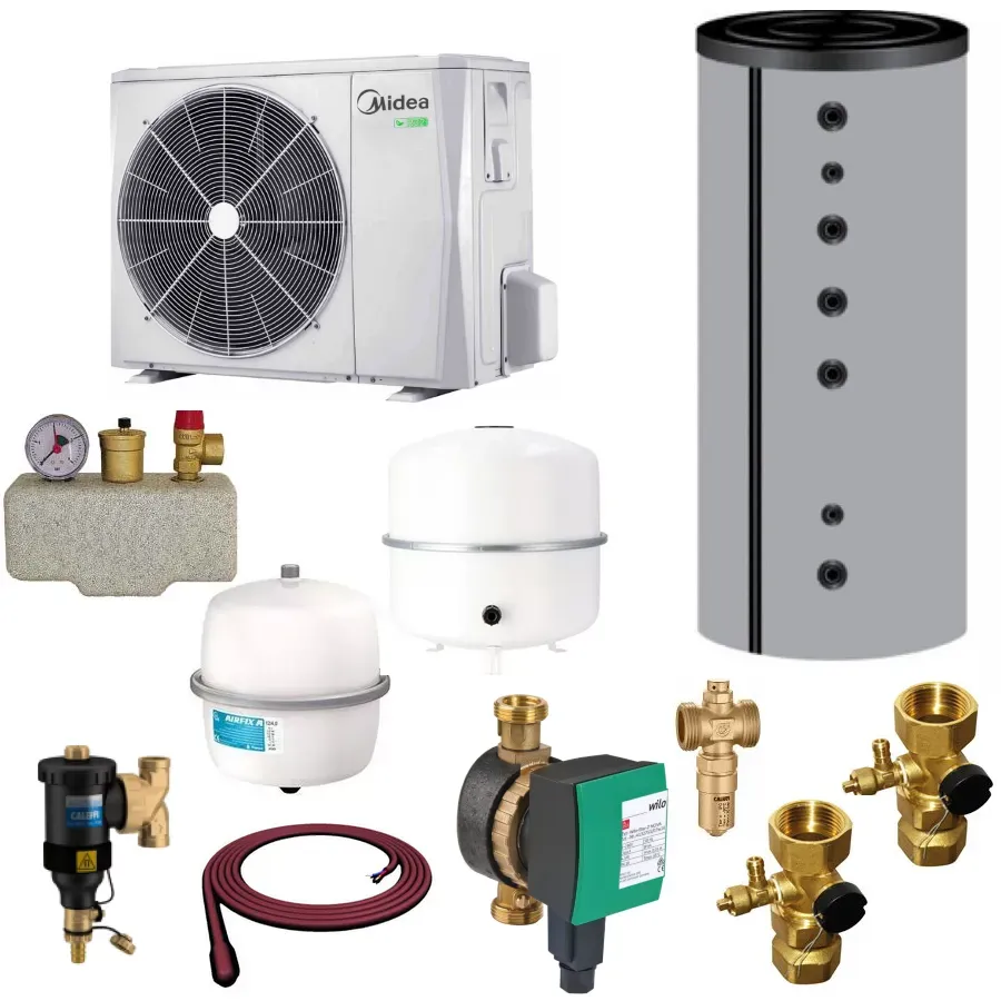 MIDEA Monoblock Wärmepumpe Bafa Komplettset | 12,1 kW