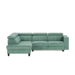Ecksofa  Zante , grün , Maße (cm): B: 253 H: 95 T: 190.0