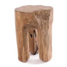 DESIGN DELIGHTS Hocker Log 29 x 41 x 29 cm Beige