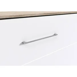 WIMEX Juist 120 x 200 cm horizontal weiß/san remo eiche nachbildung