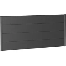 Biohort Sichtschutzelement 200 x 90 cm Dunkelgrau Metall