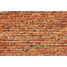 Papermoon Fototapete "Red Brick Wall", bunt, B:2,5m L:1,86m, Vlies, Tapeten