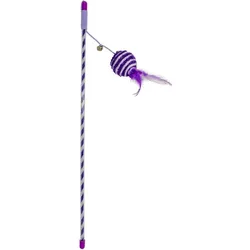 Duvoplus Cat Toy Spielangel Catchy Glitzerball - violett