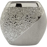 GILDE Keramik-Vase Grace H=25cm - Silber