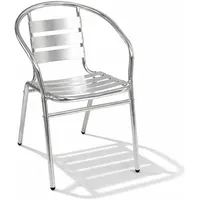 Mojawo Aluminium Gartenstuhl 55 x 60 x 85 cm grau