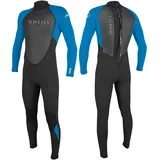 O'Neill Herren Reactor-2 3/2mm Back Zip Full Neoprenanzug, Black/Ocean, M