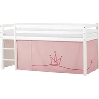 Hoppekids Hochbett ECO Dream 70 x 160 cm Kiefer massiv lackiert rosa