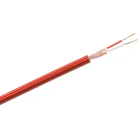 Azusa 6-mm-Stereo-Mikrofonkabel rot,