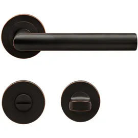 Karcher Design-Beschläge Drückergarnitur Rhodos WC Antik Bronze