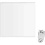 Viesta Viesta® CF Infrarotheizung 60×60 cm 360 W mit Thermostat – Carbon Crystal Heizpaneel für Wand, Decke – Kassettendecken – Weiß