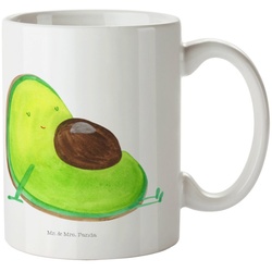 Mr. & Mrs. Panda Tasse Avocado schwanger – Weiß – Geschenk, Teetasse, Veggie, Kaffeetasse, e, Keramik weiß