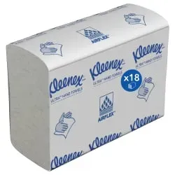 KLEENEX® ULTRA MultiFold Falthandtücher 4633 , 1 Karton = 18 Päckchen à 150 Tücher = 2700 Tücher