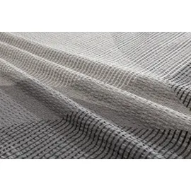 BIERBAUM Carla geometrisch Silber 135 x 200 cm + 40 x 80 cm