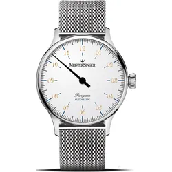 Meistersinger Klassik Pangaea PM9901G - weiß,silber - 40mm