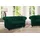 Home Affaire Chesterfield Sofa Mikrofaser 2-Sitzer Grün