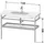 Duravit DuraStyle Handtuchhalter mit Ablage Graphit Matt/Amerikanisch Nussbaum DS988404977
