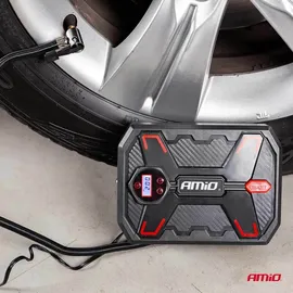 amio Digitaler LCD LED 12V Kfz-Kompressor ACOMP-11 mit Zubehör AMIO-02384