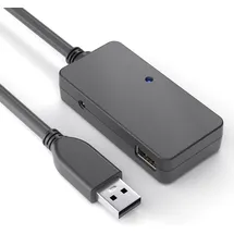 PureLink USB 3.1 Gen.1 Aktiv Verlängerung mit Hub - schwarz - 10,0m