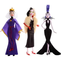 Mattel DISNEY Villains Böse Königin, Cruella de Vil & Yzma Legendäre Schurkinnen Set mit detailreiche Outfits & Accessoires, für Sammler & Kinder, ab 3 HRF56