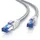 Primewire Patchkabel CAT 8 mit Baumwollummantelung - Gigabit Ethernet LAN Kabel - 40 Gbit/s - S/FTP PIMF Schirmung - Netzwerkkabel - 0,5m