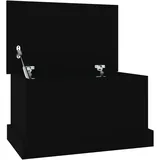 vidaXL Truhe Schwarz 50x30x28 cm Holzwerkstoff