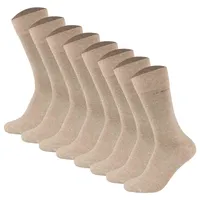 CAMANO Unisex Socken - Soft Socks, einfarbig, 8er Pack