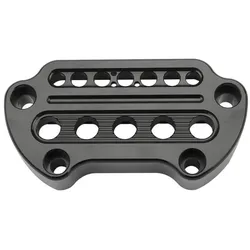Lenkerklemme passend für Harley Davidson Sportster 883 95-10 mit Fassung Kontrollleuchten Craftride schwarz