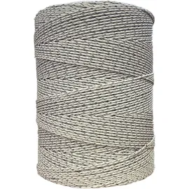 ZGM Weidezaunlitze Premium 200 m weiß/braun