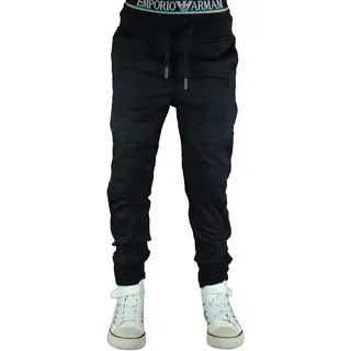 NM KIDS G2102 Cargo-Jogg Hose Junge Kinder (Schwarz, 158) - 158