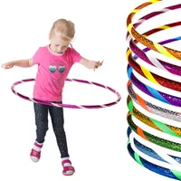 Funny Kinder Hula Hoop Reifen Ø60cm, Pink-Weiss
