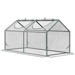 Outsunny Gewächshaus, LxBxH: 120 x 60 x 60 cm - transparent
