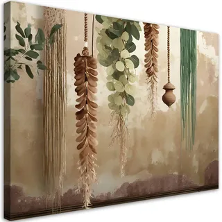 Feeby Leinwandbild, Grün, Textil, Baum/Pflanze/Natur, Rechteckig, 60x40 cm, Bilder und Zubehör, Wandbilder, Leinwandbilder