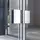 doporro Eck-Duschkabine Eckdusche 80x70x190cm Duschabtrennung ESG-Sicherheitsglas Klarglas inkl. beidseitiger Easy-Clean-Beschichtung Ravenna26 - Transparent