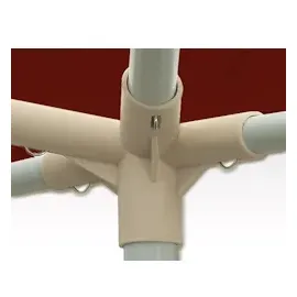 CASARIA Partyzelt Rimini 3 x 6 m rot