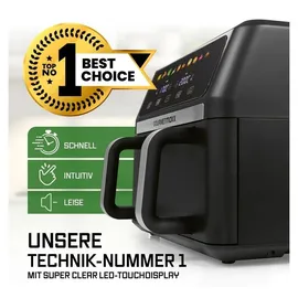 GOURMETmaxx Heißluftfritteuse AirGenius 10 l schwarz