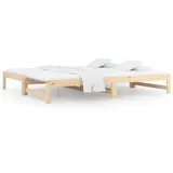 vidaXL Tagesbett Ausziehbar 2x(90x190) cm Massivholz Kiefer1279952