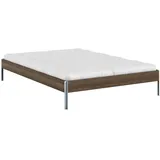 Karup Design »CORE BED Bodenbett, Holzrahmen, Futonbett, Jugendbett, Holzbett«, Massivholzbett mit Lattenrost, Kiefer massiv, Doppelbett ohne Kopfteil