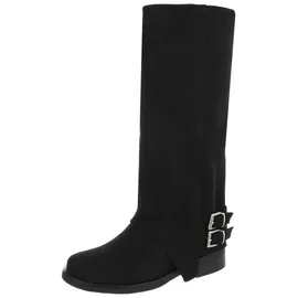 Ital-Design Cowboyboots Damen Schwarz 37