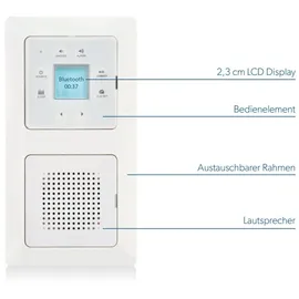 Unitec Unterputzradio 30747 weiß