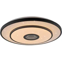 just light. Just Light LED-Deckenleuchte Turanus Ø schwarz mit Sterneffekt