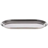 APS Tablett KAFFEEHAUS silber oval 30,0 x 15,5 cm
