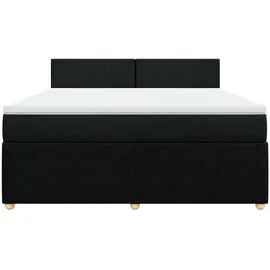 vidaXL Boxspringbett 180 x 200 cm Schwarz