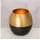 Boltze Teelichthalter Anelo Eisen Schwarz/Gold