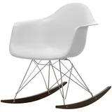 Vitra - Eames Plastic Armchair RAR RE, Ahorn dunkel / Chrom / baumwollweiß
