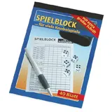 Grey Pneumatic Spielblock Würfelspiel Knobel Block große Schrift Blöcke = Seiten