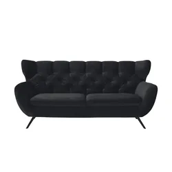 Jette Home Sofa  Caldara ¦ schwarz ¦ Maße (cm): B: 200 H: 94 T: 95.0