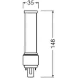 LEDVANCE LED-Birne 7W G24d-2 4000K 1 St.