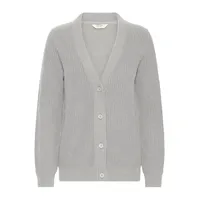 Oxmo Strickjacke OXKimmie Grau XL