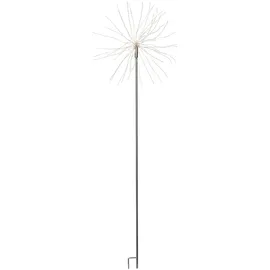 Best Season LED Dekostab Firework Outdoor Kunststoff/Metall 160 LED inkl. Erdspieß grau/silber
